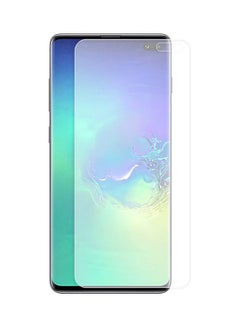 Buy Tempered Glass Screen Protector For Samsung Galaxy S10+ Clear in UAE