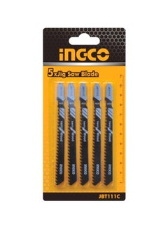 Buy 5-Piece Jig Saw Blade Set Black/Silver in Egypt