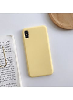 Buy Protective Case Cover For Apple iPhone XS Max Yellow in Saudi Arabia
