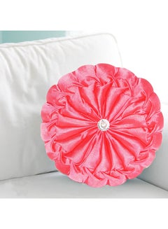 Buy Flower Shape Cushion Pink 35x35x10centimeter in UAE