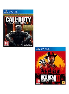 اشتري لعبة "Call Of Duty: Black Ops 3 - الإصدار الذهبي + Red Dead Redemption 2" (إصدار Intl) - playstation_4_ps4 في مصر