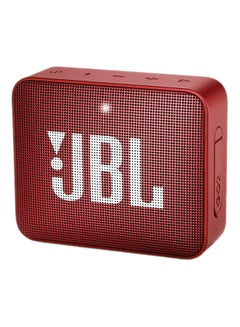 Buy Go 2 Portable Mini Bluetooth Speaker 3.3 x 8.9 x 7.4 centimeter Red in UAE