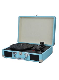 Buy Vintage Phonograph Record Player V5781 Blue/Black in UAE