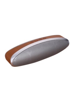 Buy Portable Bluetooth Speaker V3600 Brown/Silver in UAE