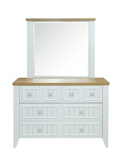 Buy Rosefield Dresser With Mirror White 45x166x117cm in UAE