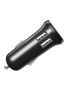 Buy 3.1A Dual USB Port Car Charger Black in Saudi Arabia