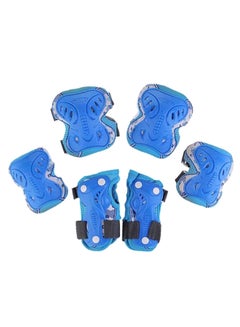 اشتري 6- Pieces Roller Skating Knee Elbow Wrist Pad Set في الامارات