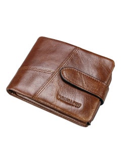 Buy Leather Bifold Wallet Brown in Saudi Arabia