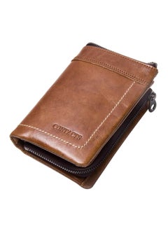 Buy Leather Wallet Brown in Saudi Arabia