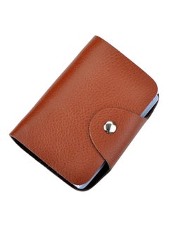 Buy Leather Card Holder Case Brown in UAE