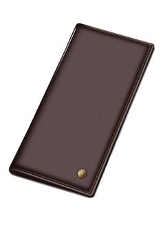 Buy Leather Long Style Wallet Brown in UAE