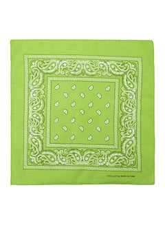 Buy Flower Print Headscarf Light Green in Saudi Arabia