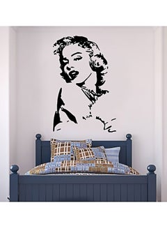 Buy Marilyn Monroe Wall Sticker Black 45 × 60centimeter in Saudi Arabia