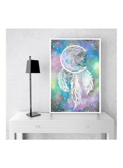 Buy Dream Catcher Wall Painting White/Green/Pink 30x20centimeter in Egypt