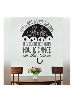 اشتري Motivational Message Printed Wall Sticker Black 38X58 سنتيمتر في مصر