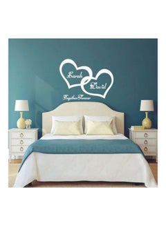 Buy Decorative Couples Wall Sticker White 50x78cm in Egypt