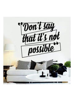 Buy Wall Quote Sayings Stickers Black 38x58centimeter in Egypt
