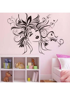 Buy Lady Wall Sticker Black 65x38cm in Egypt