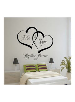 Buy Couples 1 Wall Sticker Black 58x38centigram in Egypt