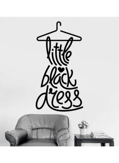 Buy Little Black Dress Wall Sticker Black 80x120cm in Egypt