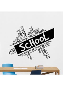 Buy School Wall Sticker Black 60x45cm in Egypt