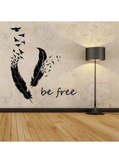 اشتري Be Free 4 Wall Sticker Black 60x45 سنتيمتر في مصر