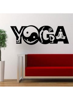 اشتري Yoga Wall Sticker Black 100x105 سنتيمتر في مصر