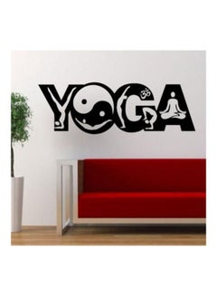 Buy Yoga Wall Sticker Black 58x38cm in Egypt