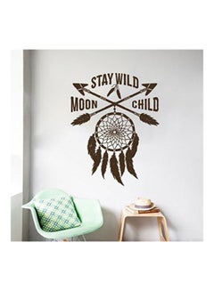 اشتري Moon Stay Wild Child Wall Sticker Brown 36x24 سنتيمتر في مصر