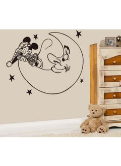 Buy Sleepy Mickey Wall Sticker Black 60x90cm in Egypt