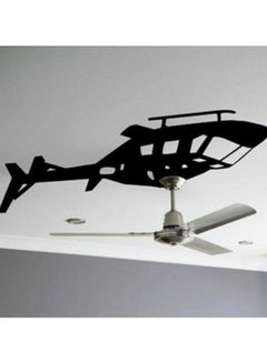 Buy Heliocopter Wall Sticker Black 96x150cm in Egypt