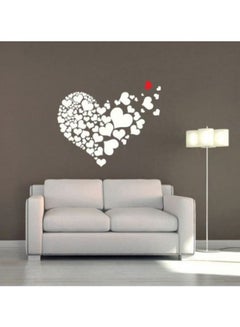 Buy Vinyl Wall Sticker White/Red 60x45cm in Egypt