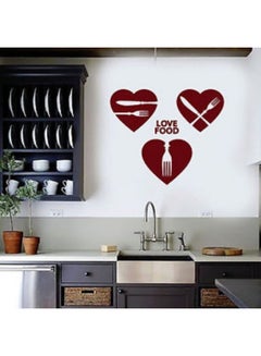 اشتري Love Food Wall Sticker Red 45x60 سنتيمتر في مصر