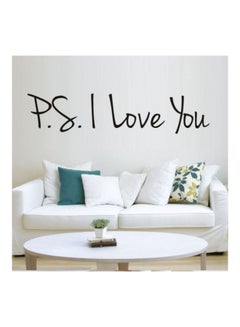 اشتري Ps I Love You Wall Sticker Black 38x58 سنتيمتر في مصر