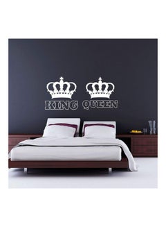 اشتري King And Queen Wall Sticker White 36x24 centimeter في مصر