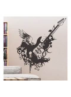 Buy Rock Guitar Wall Sticker Black 96x150cm in Egypt