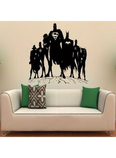 Buy DC Heroes Printed Wall Sticker Black 65x38cm in Egypt