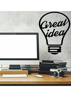 Buy Great Idea Wall Sticker Black 65 x38cm in Egypt