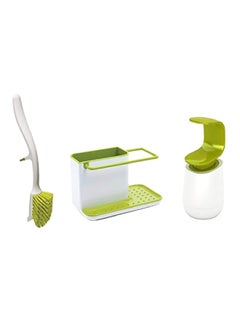 Buy 3-Piece Multipurpose Sink Set Green/White in Saudi Arabia