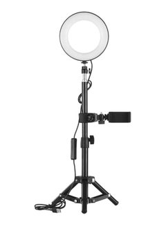 Buy Portable Selfie LED Ring Light White/Black in Egypt