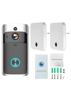 اشتري Wi-Fi Security Video Doorbell With Chime أسود/فضي في الامارات