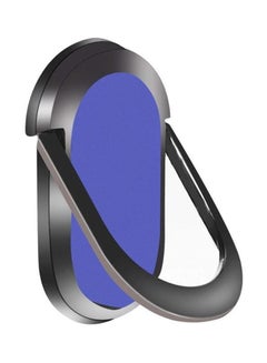 Buy 360 Degree Rotating Finger Ring Holder Grip Stand Black/Blue in UAE