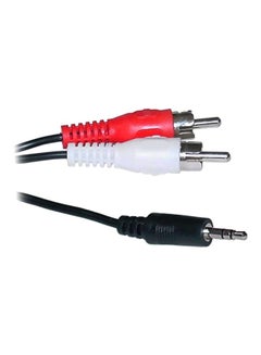 Buy Audio Stereo Aux Cable Black/White/Red in Saudi Arabia