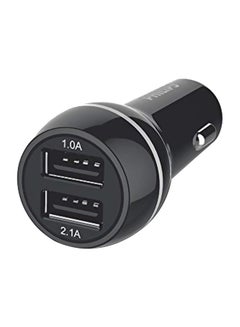 Buy Dual USB Car Charger Black in UAE