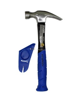 Buy Rip Hammer Fiberglass Handle With Rubber Grip Blue/Silver in Saudi Arabia