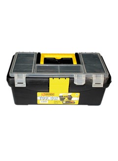 Buy Plastic Tool Box Black/White 12.5inch in Saudi Arabia