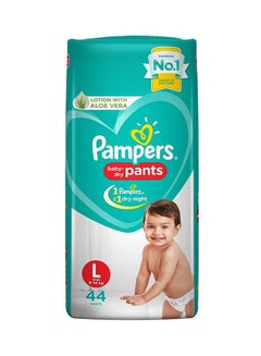 Buy New Diapers Pants With Aloe Vera, Large, 44 Count in UAE