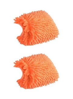 Buy 2-Piece Car Washing Mitt Gloves in Saudi Arabia