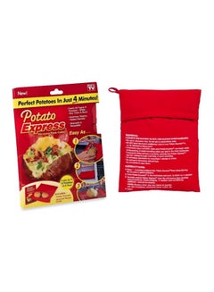 Buy Potato Express Microwave Potato Cooker Red in UAE