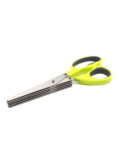 Buy 5 Layers Stainless Steel Herb Scissor Green/Silver in Egypt